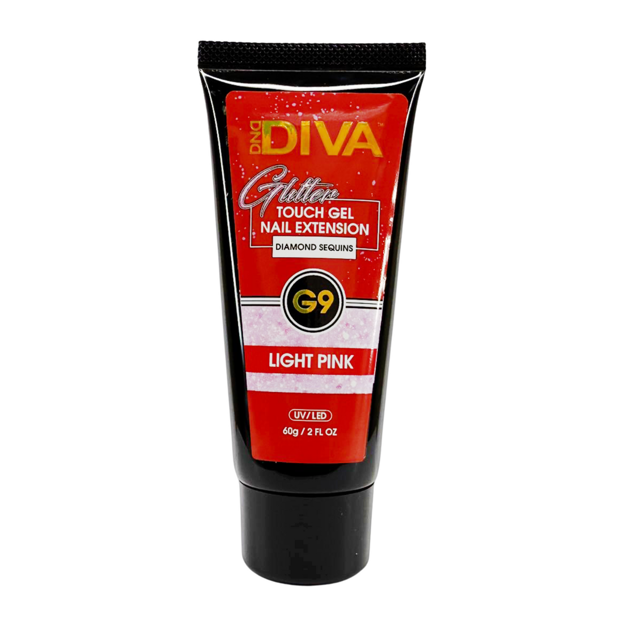 DND Diva Glitter Touch Gel - G09 Light Pink