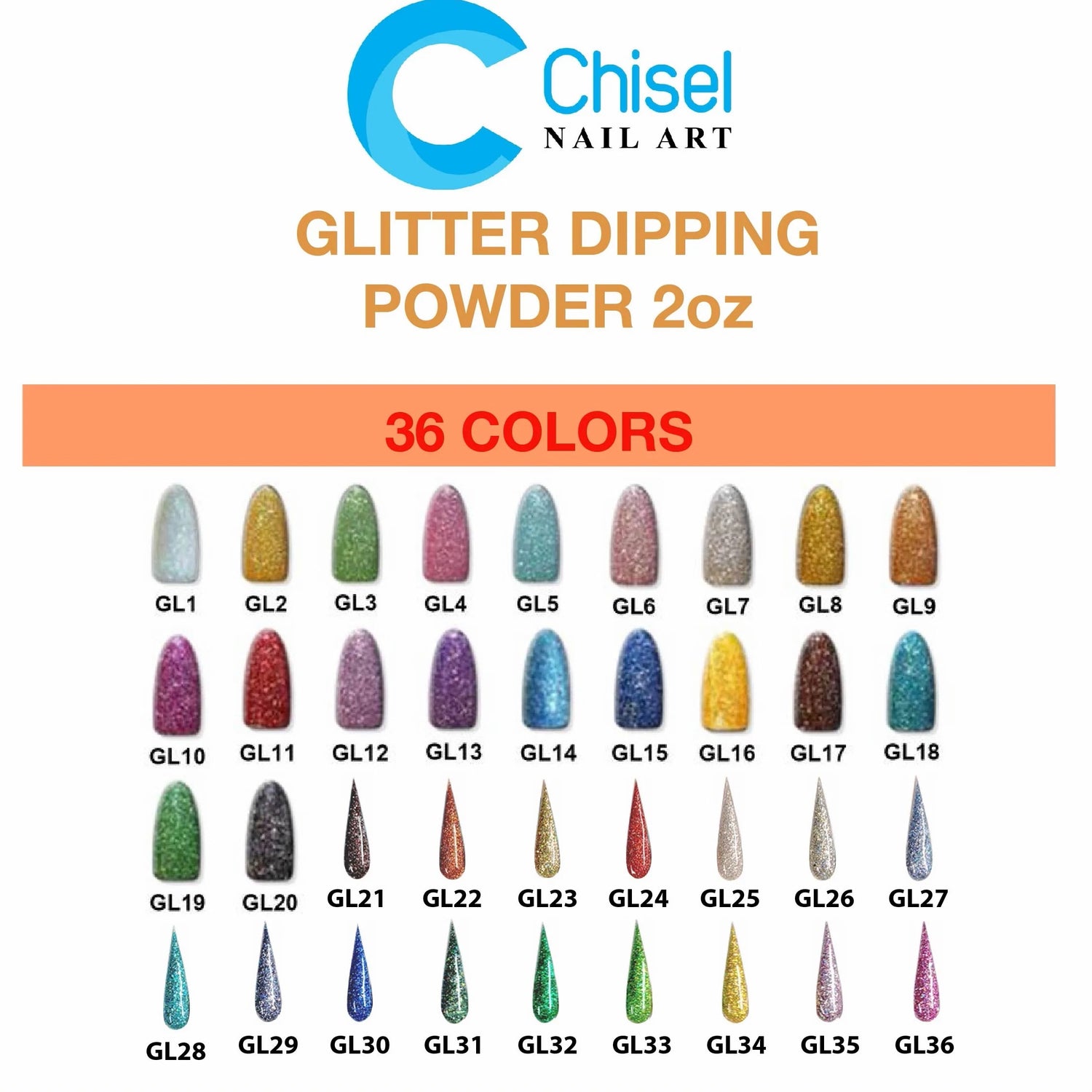 Chisel Glitter Collection
