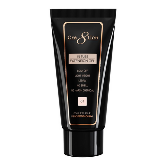 Cre8tion In Tube Extension Poly Tap Gel - 01