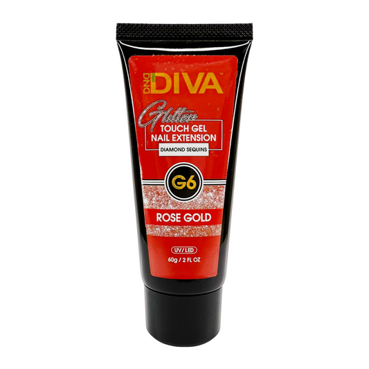 DND Diva Glitter Touch Gel - G06 Rose Gold