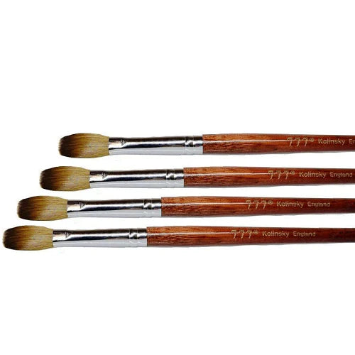 777 brush, acrylic brush, 777 Kolinsky - Acrylic Nail Brush Red Wood