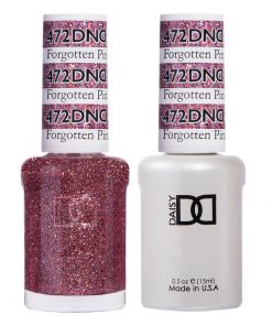 DND472 Forgotten Pink #472 – A pool pink glitter with gold undertones