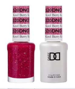 DND520 Kool Berry #520 – A berry-toned pink with multi-color glitter