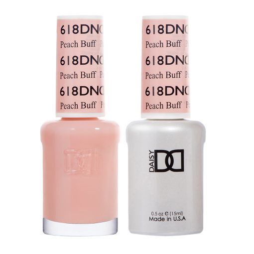 DND618 Peach Buff #618 – A classic cool-toned soft peach nude