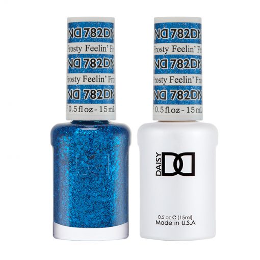 DND782 Feelin Frosty #782 – A frosty winter blue with chunky glitter